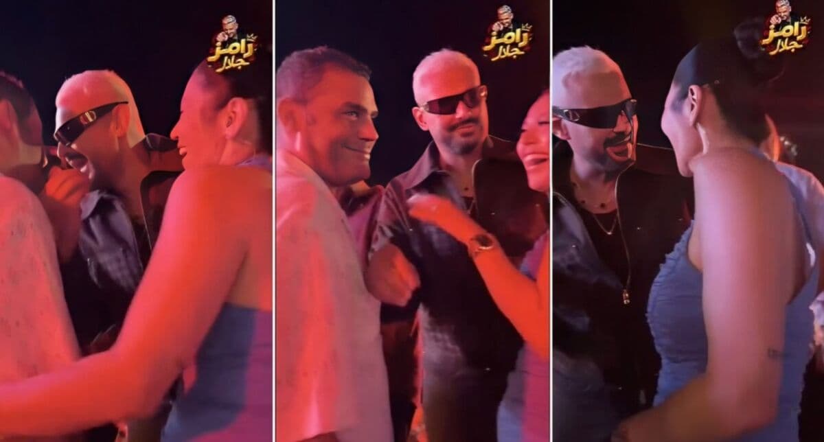 رامز جلال يمازح لقاء الخميسي ومحمد عبد المنصف
