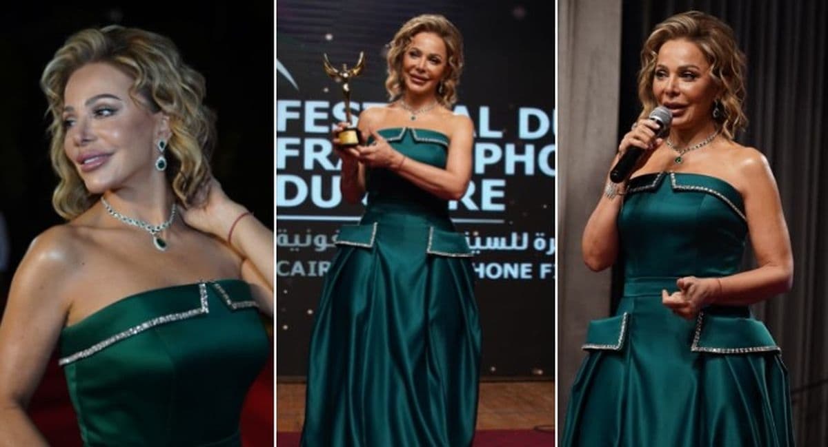 Susan Damoudine in Aymen Lahmouni dress at Cairo Film Fest
