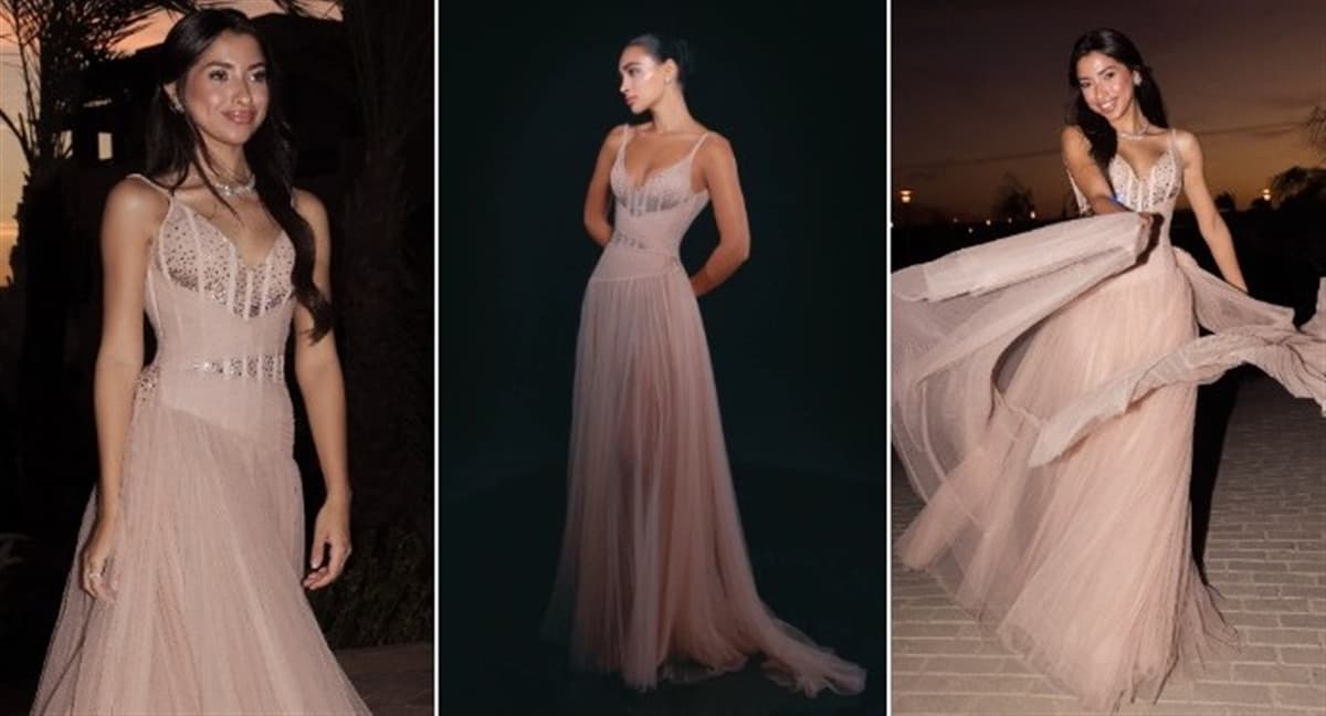 Jessica Hossam El-Din’s pink dress at El Gouna Festival