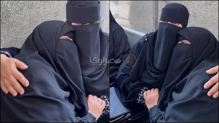 والدة الطالب آدم تذرف الدموع أمام مشرحة بورسعيد