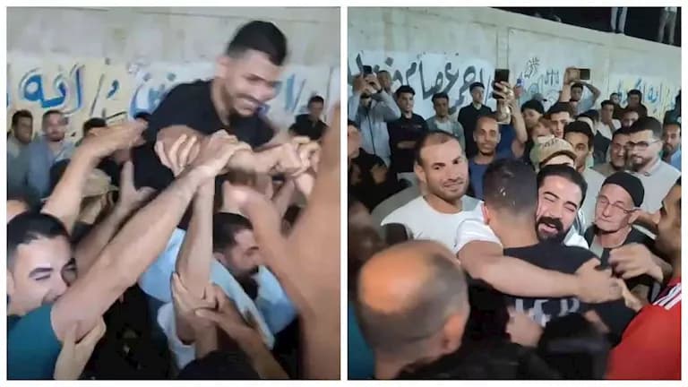 استقبال حافل لابن المنوفية بعد الإفراج