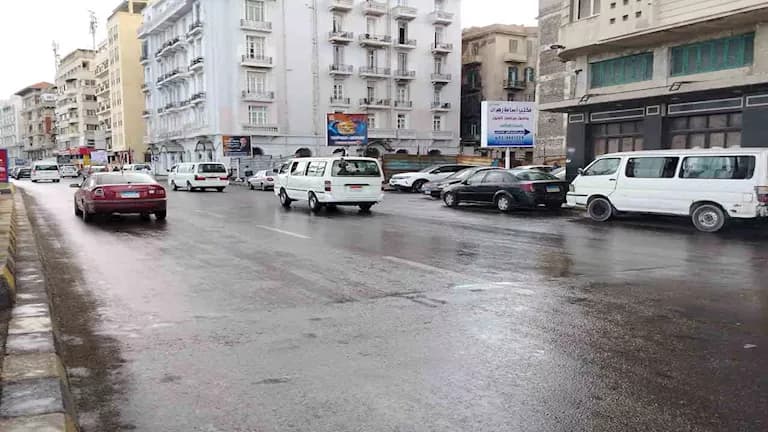 أمطار ورعد بكثير من مناطق القاهرة
