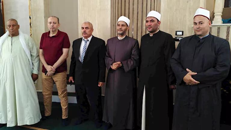 محافظ المنيا يفتتح مسجدين في مغاغة