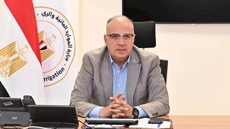 وزير الري يتابع مشروع محطة النصر 5