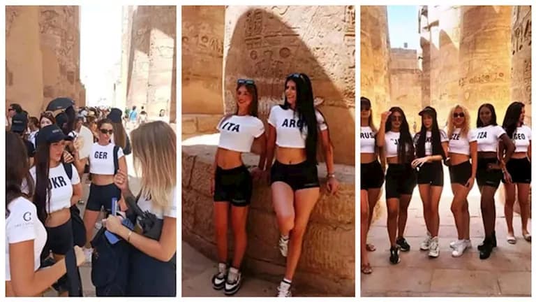 ملكات جمال النخبة يختتمن جولاتهن في الأقصر