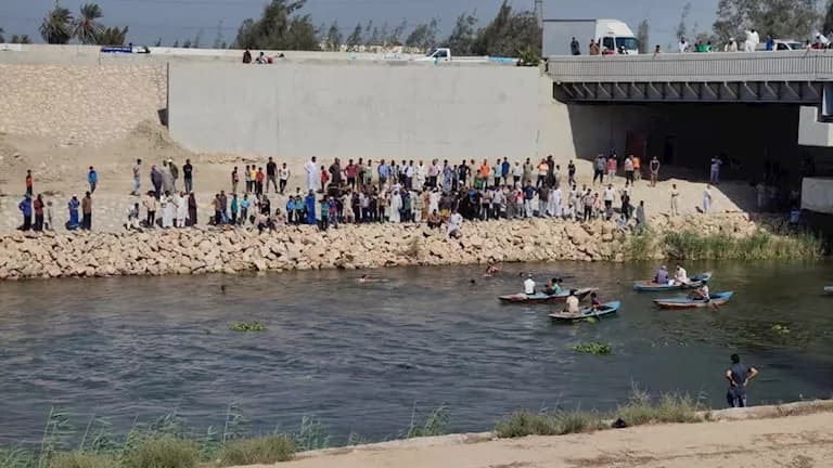 انتشال جثمان طالب غرق في النوبارية