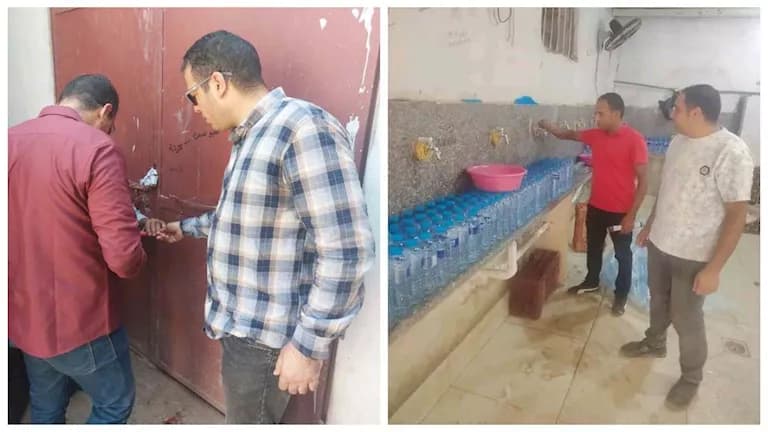 ضبط مصنع مياه مقلدة في أسيوط