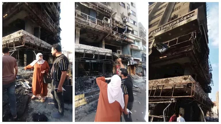 نقابة المهندسين تدعم من تضرروا من حريق الأهرام
