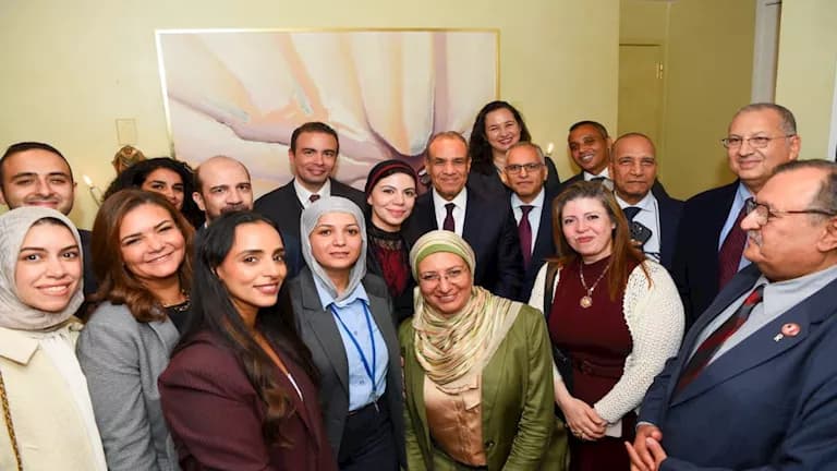 وزير الخارجية يلتقي بالمصريين في الأمم المتحدة