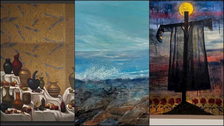 معرض فني يجمع ثلاث فنانات في دار الأوبرا