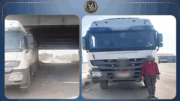 سائق نقل يثير القلق بعد حادث كوبري المنوفية