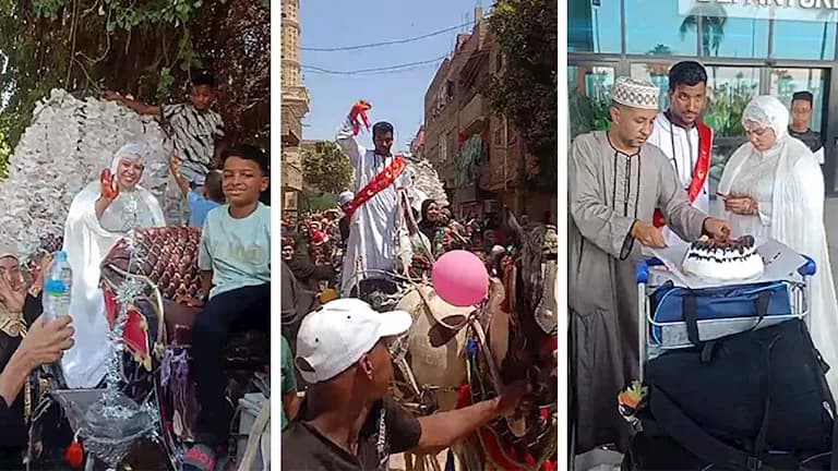 عريس من إسنا يختار العُمرة بدلاً من الفرح