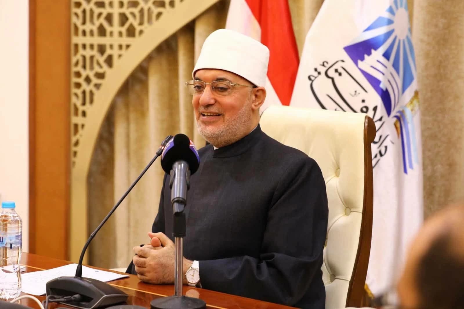 مفتى الجمهورية يناقش الإدمان والإلحاد في المؤتمر العالمي
