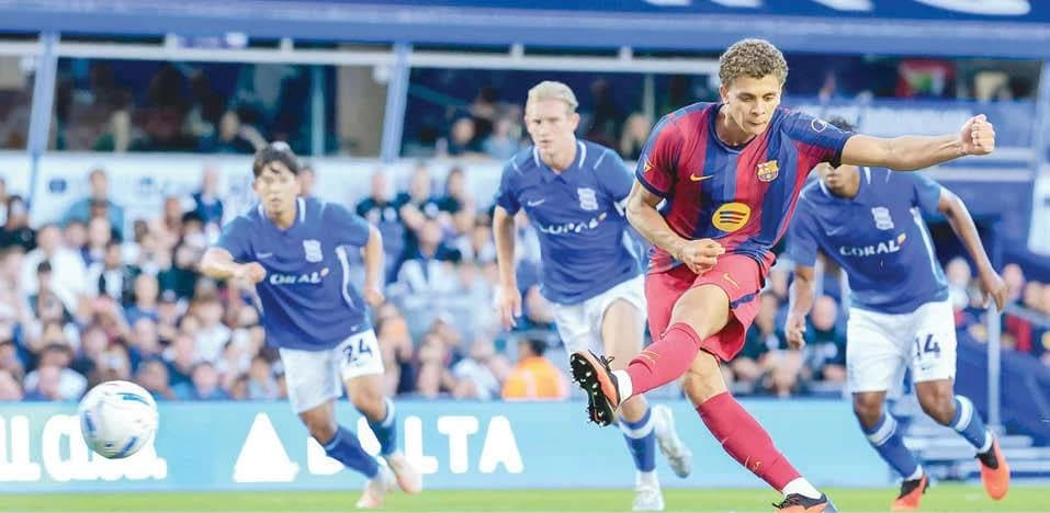 غياب لامين يامال عن تدريبات برشلونة قبل مباراة فالنسيا