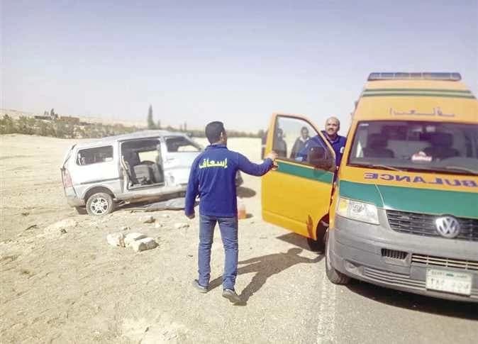 مسعف يواجه وفاة طفله وابن أخته في حادث بالقليوبية