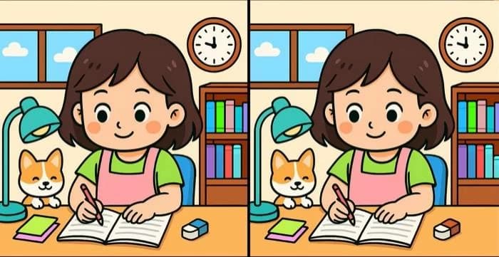 اختبار بصري: اكتشاف 3 اختلافات في 51 ثانية