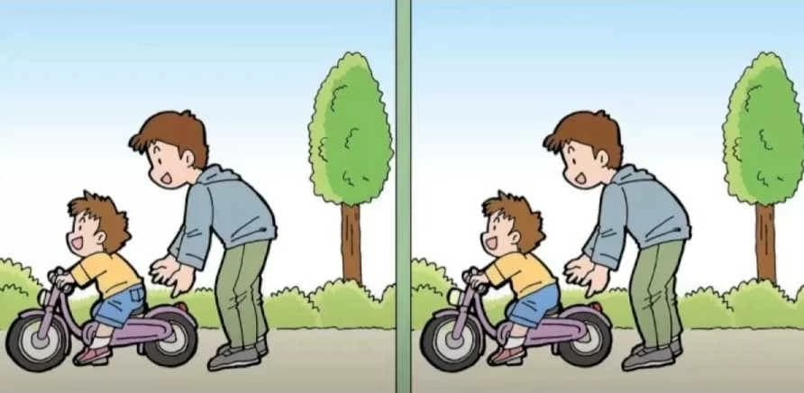 ابحث عن 3 اختلافات في لغز الأب وابنه