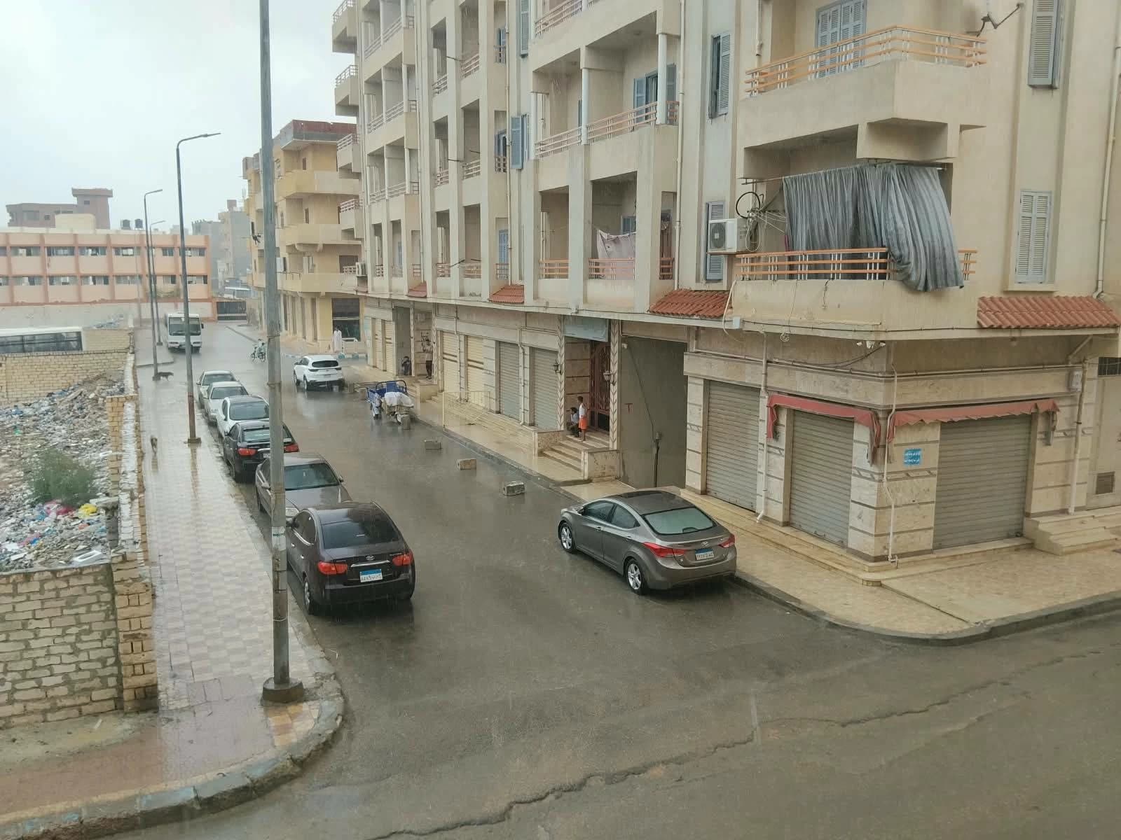 أمطار مفاجئة تضرب مطروح وترفع حالة الطوارئ