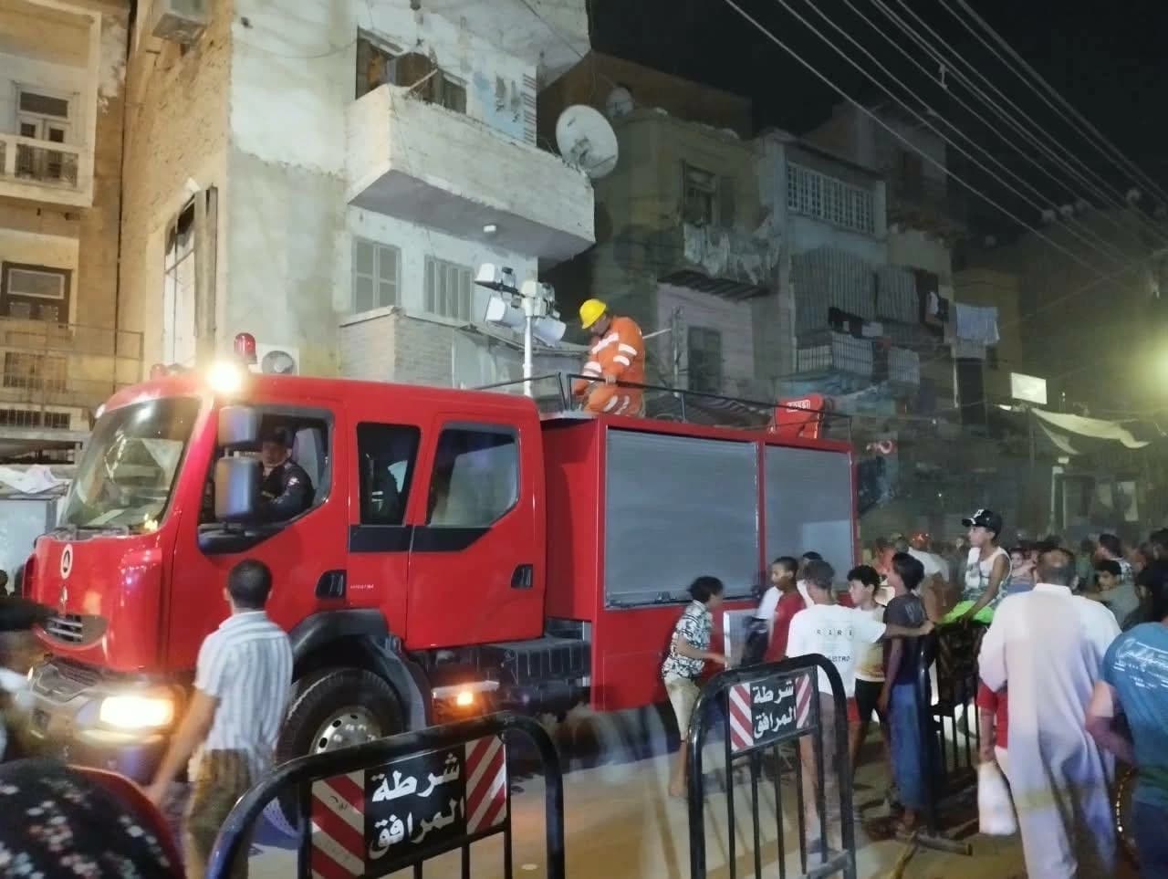وفاة سيدة تحت أنقاض مبنى المنيا