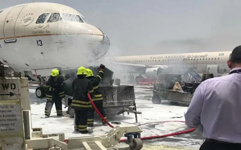 السعودية.. مزاعم حريق في مطار الرياض