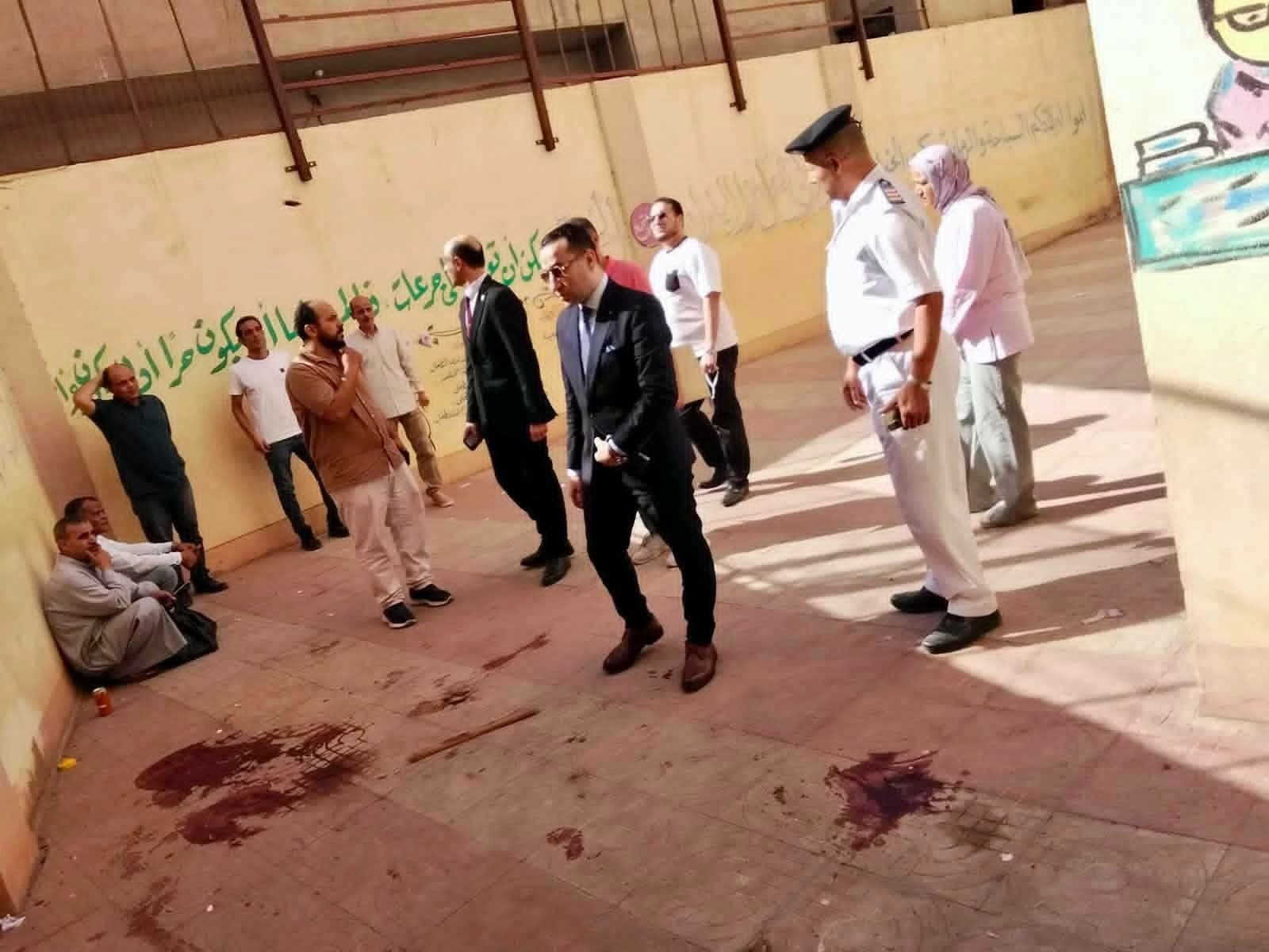 بيان النيابة حول حادثة سقوط نافذة المعهد بالمحلة