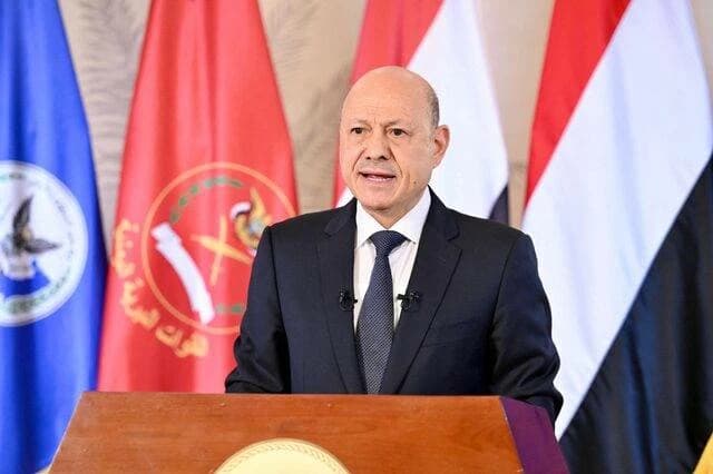 رئيس القيادة اليمنية يثني على مصر وختام الدعم