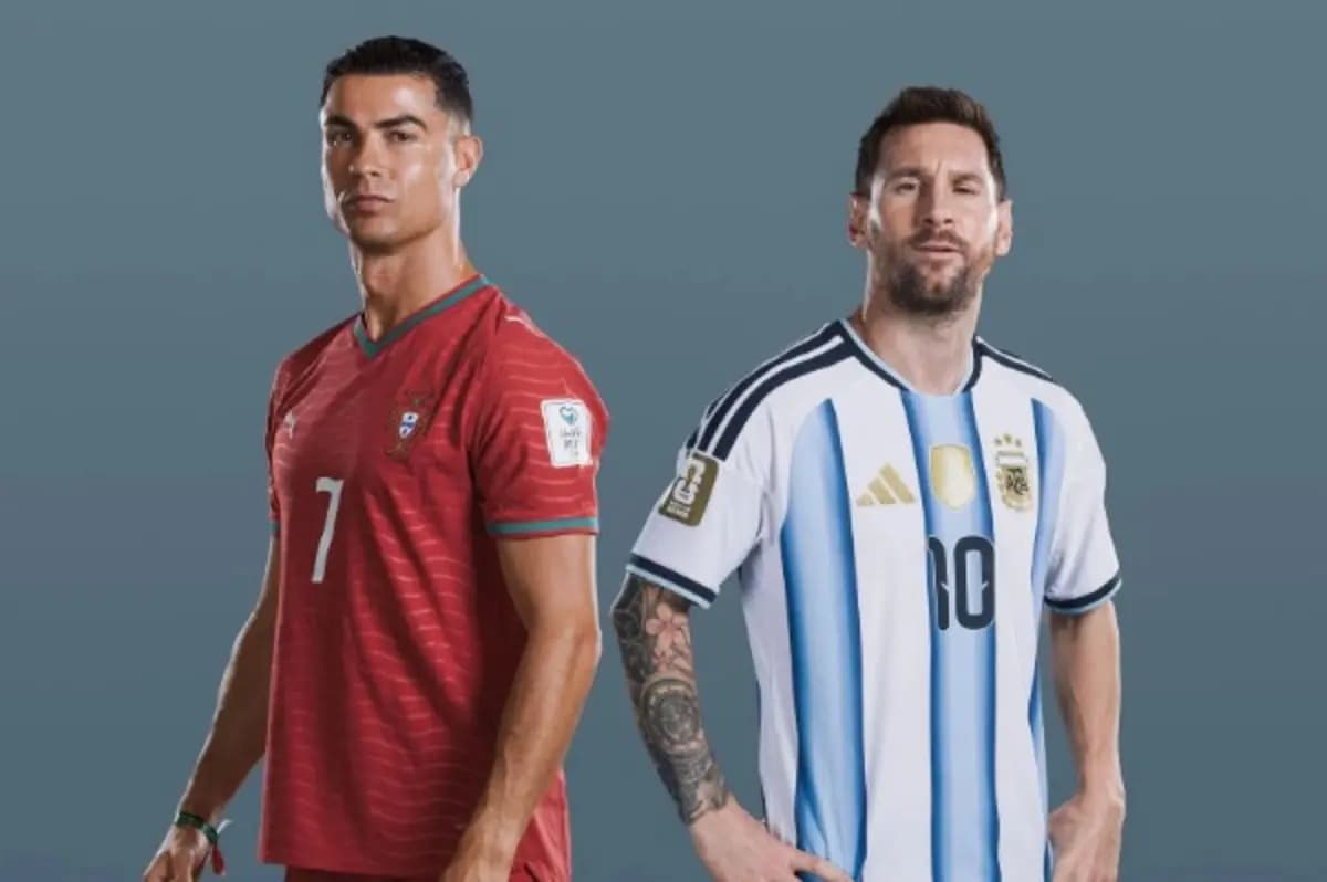 Messi and Ronaldo's Rare World Cup Feat