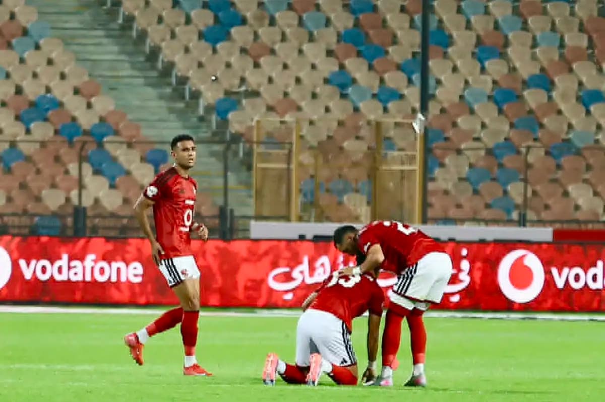 مروان عطية يسجل هدفاً للأهلي ضد الشرقية