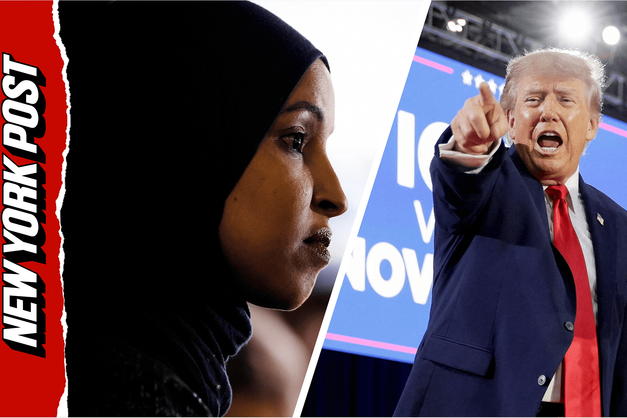 Trump criticizes Ilhan Omar at Iowa rally