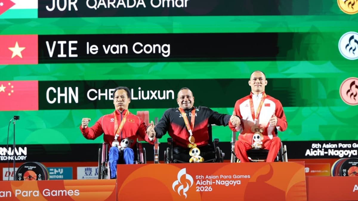 Omar Qarada wins Jordan's first gold at Nagoya 2026