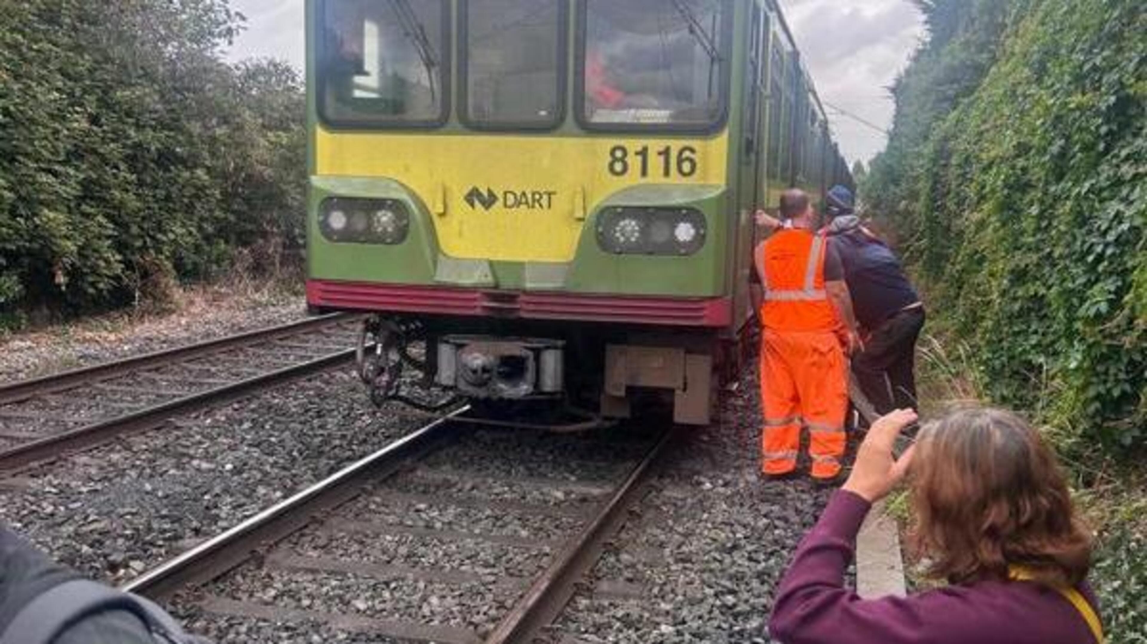 مسافرون يمشون على خط Dart بسبب عطل في النظام