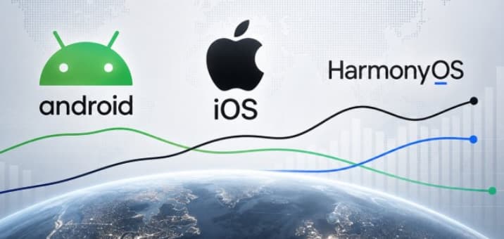 انتشار أندرويد وتفوق HarmonyOS على iOS في الصين