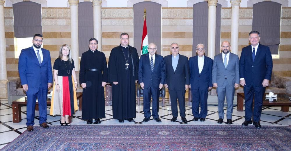 Notre Dame Louaize delegation visits