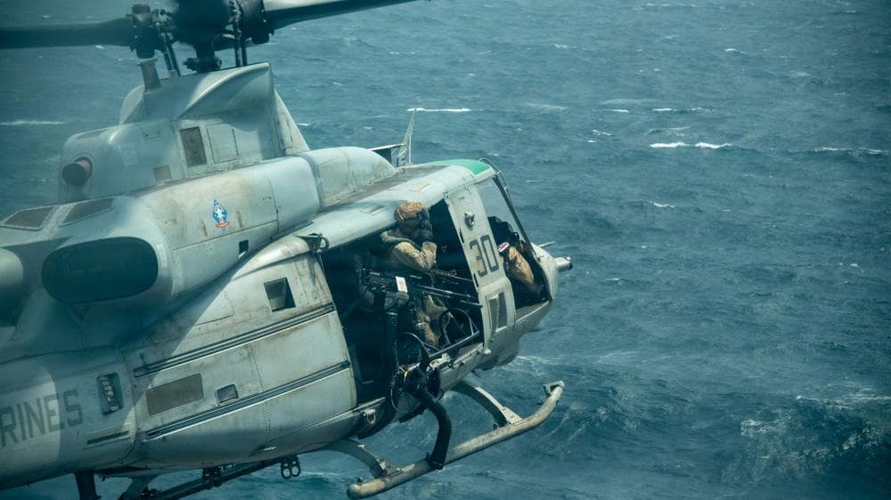 US helicopter fires on Panamanian ship