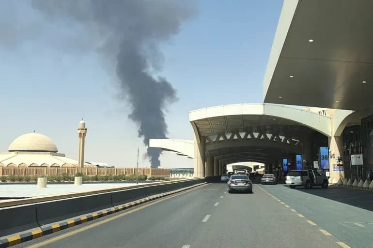 Smoke seen near Riyadh Airport