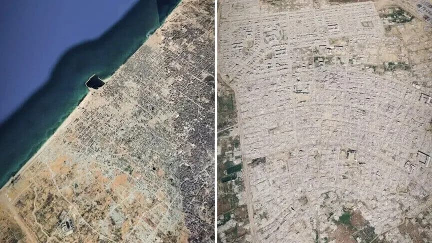 Satellites Reveal Gaza Destruction