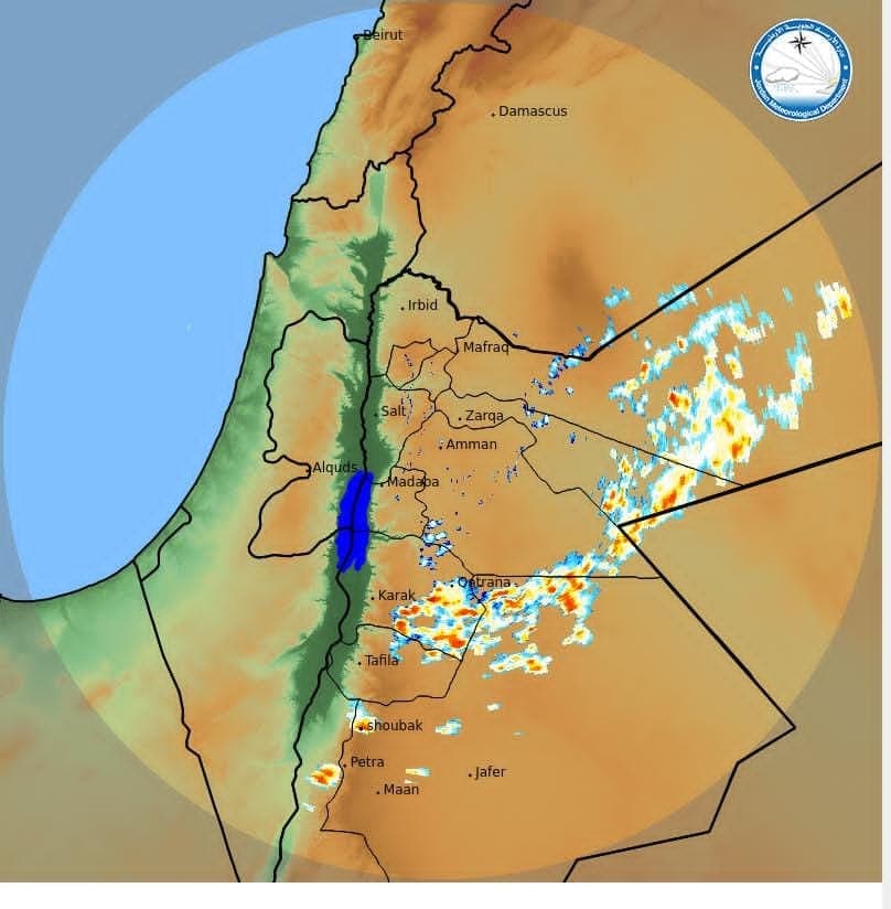 Jordan reports heavy thunderstorm rains