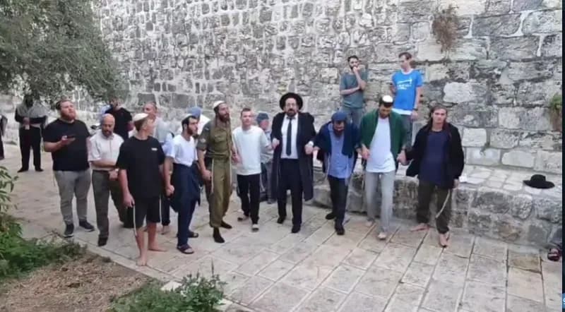 Settlers perform Talmudic rituals at Al-Aqsa with soldier present