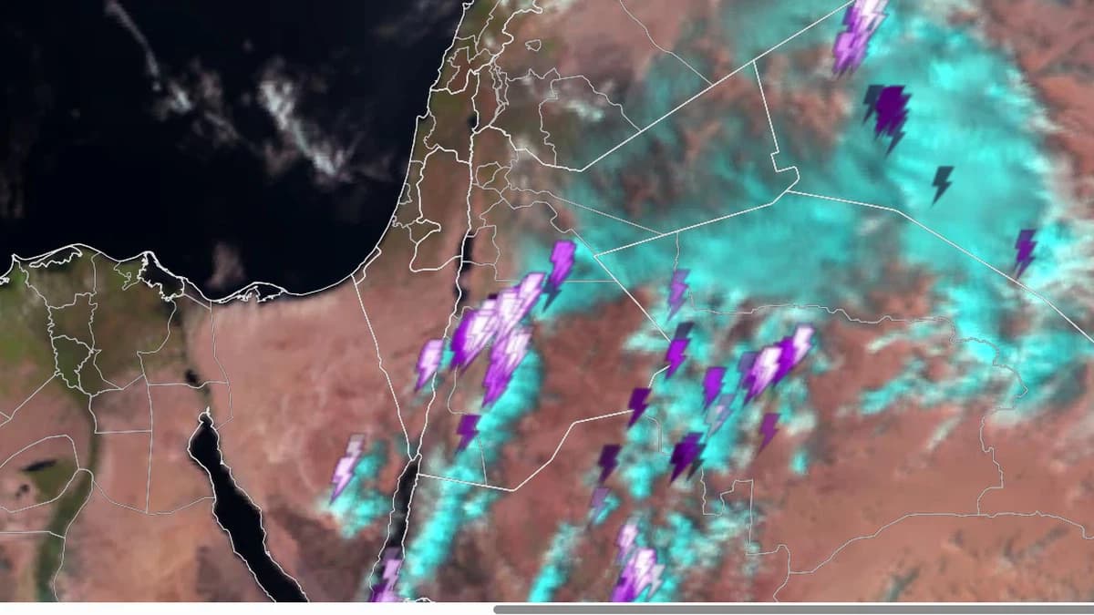 Forecast of upcoming thunderstorms