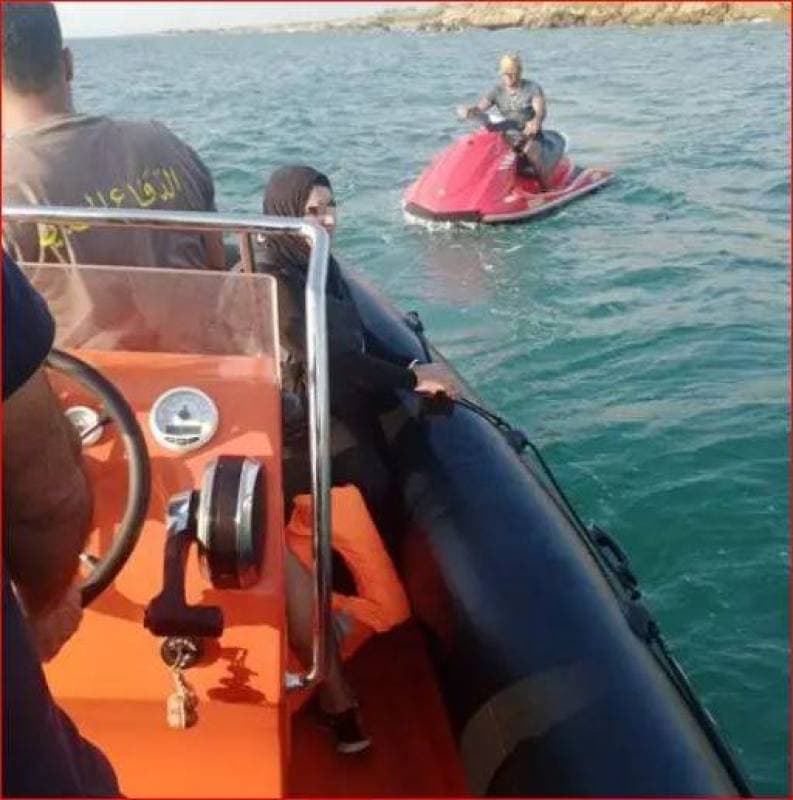 Civil Defense rescues woman from drowning
