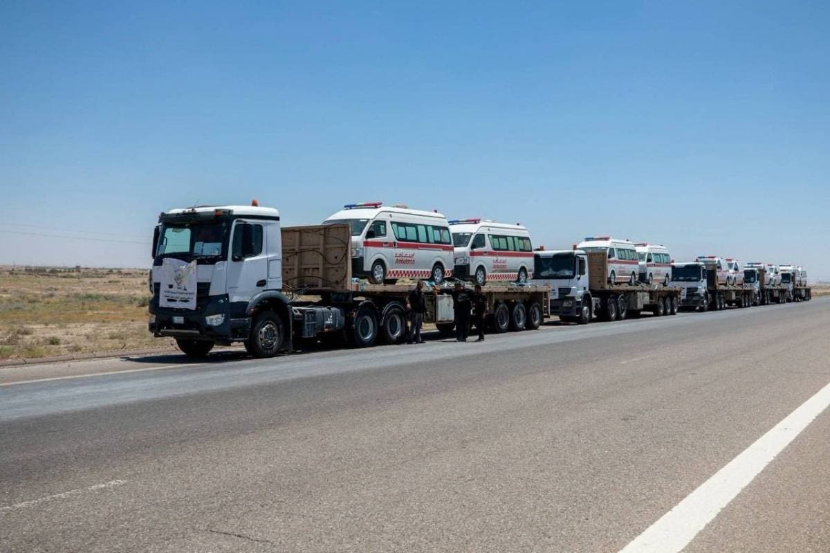 Health Ministry receives 14 ambulances