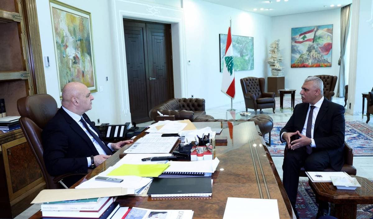Aoun reviews security and crossing updates with Shqair