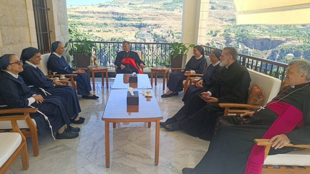 Priest Welcomes Mother Superior