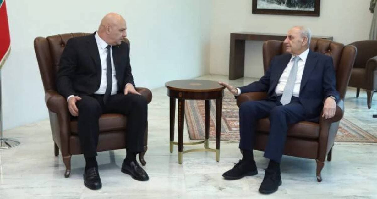 Aoun and Berri review Washington trip and South situation