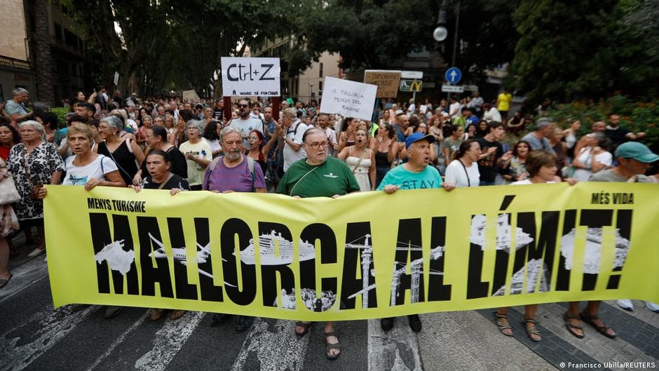 Majorca imposes new restrictions amid protests