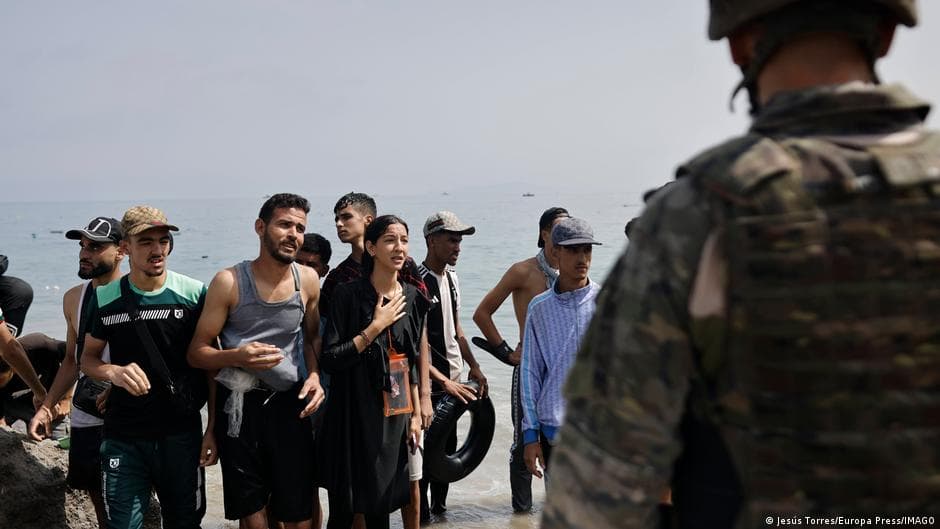 Police and troops in Ceuta hold position amid Moroccan reinforcements