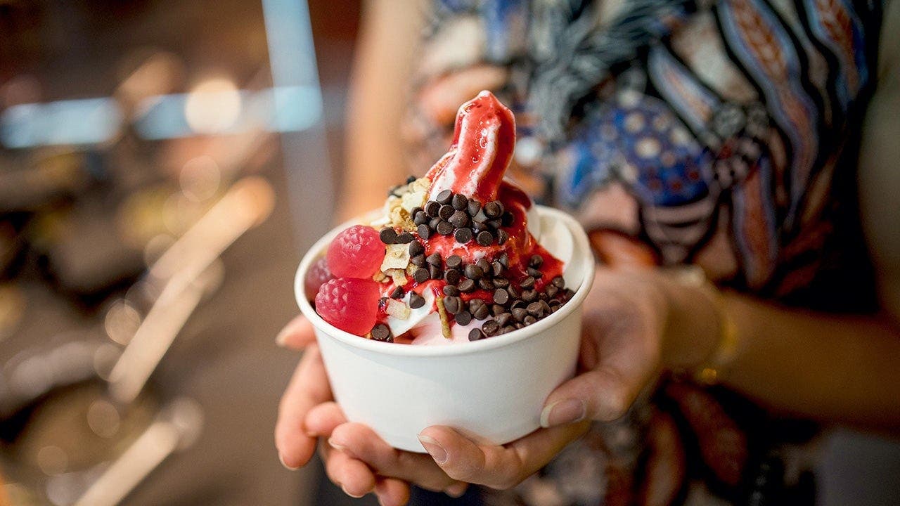 Protein-rich frozen yogurt draws crowds