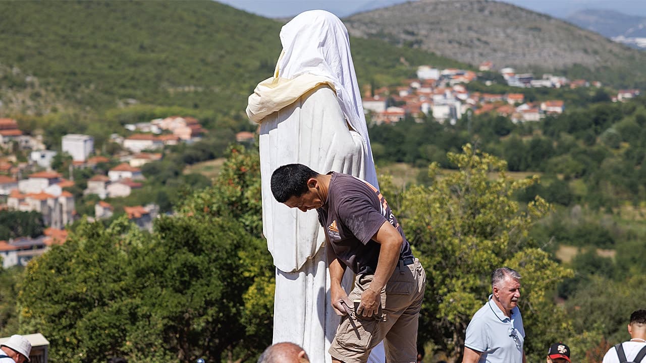 Cathedral Fire Marks Virgin Mary Statue