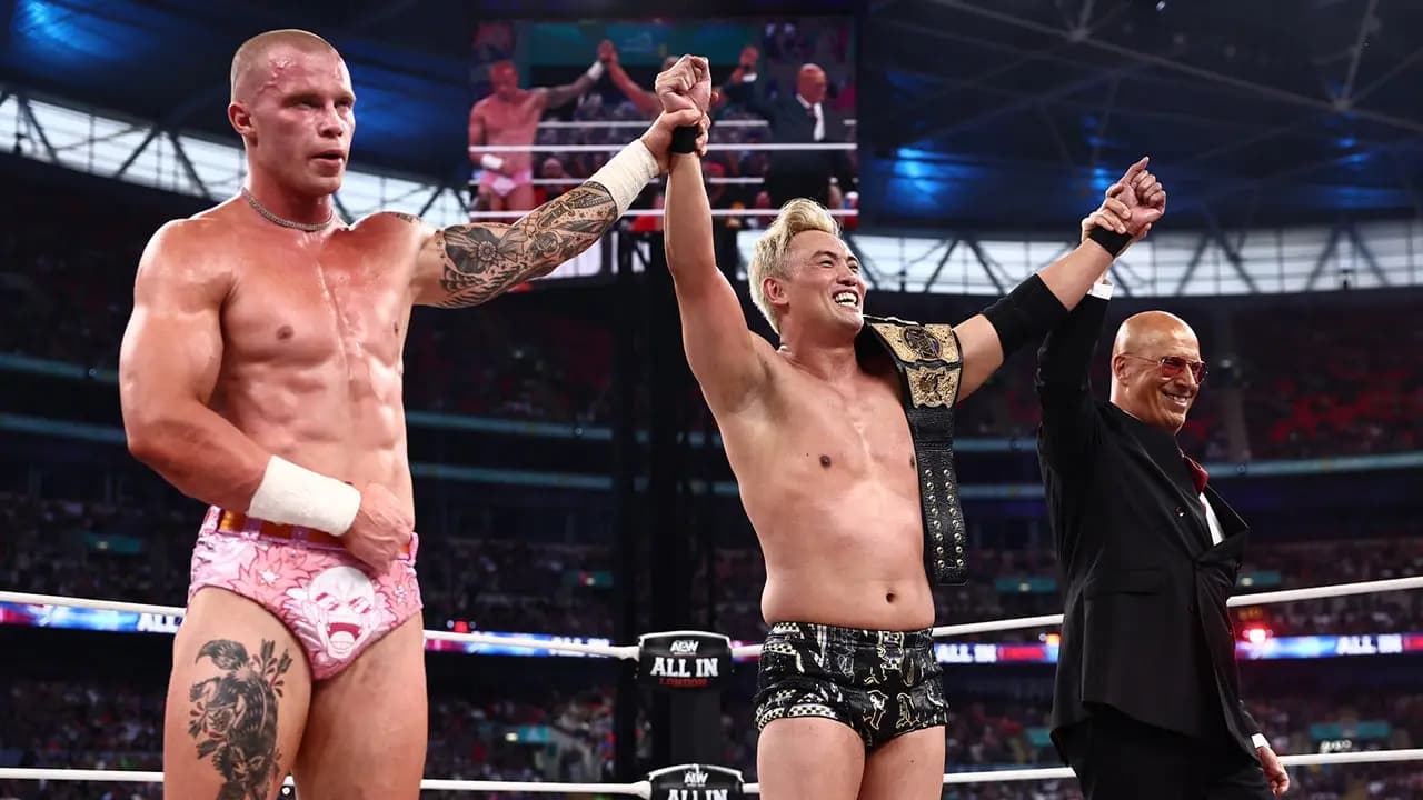 Okada claims AEW International title
