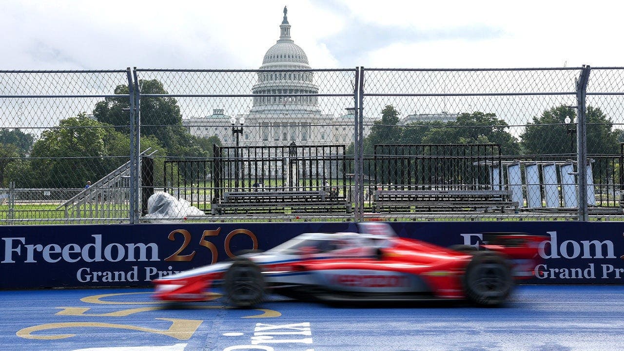 Cars debut at Freedom 250 circuit in wet practice
